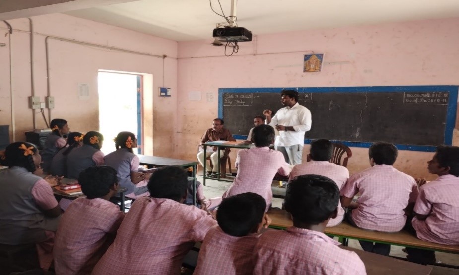Educational awarness program for government school students at Namakkal