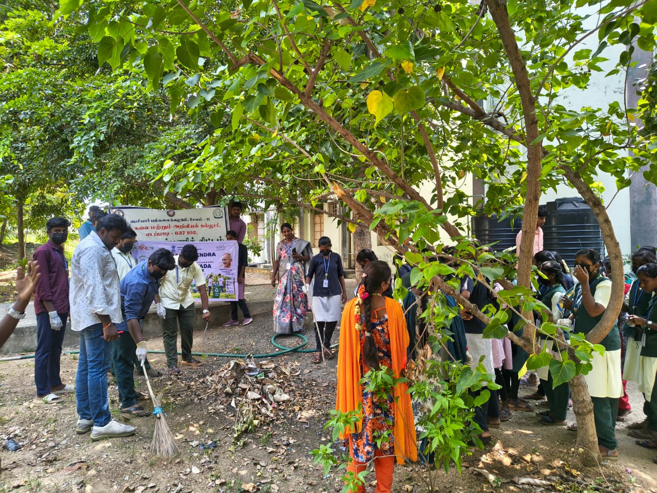 Seva Pakhwada Cleaning program at Government arts college Edappadi,salem